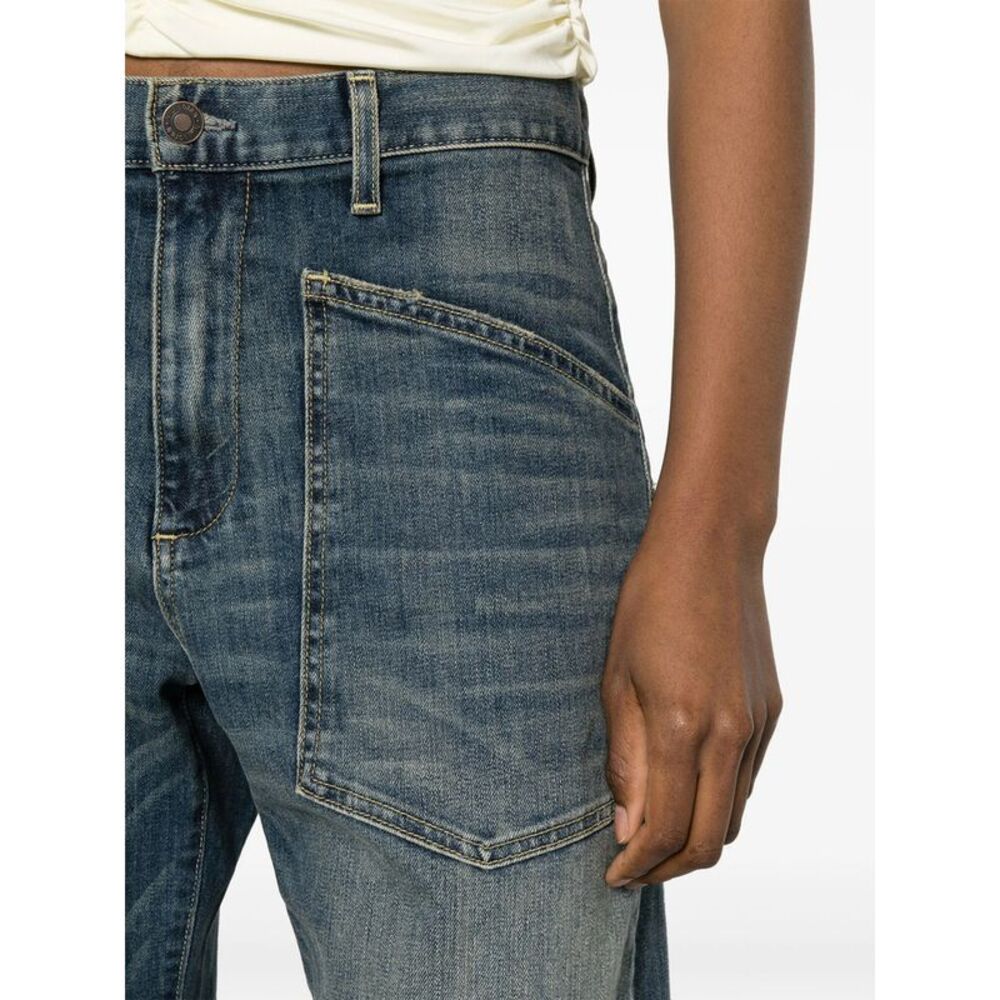 Nili Lotan Blue Denim - Tapered Jeans Women - Picture 2 of 5